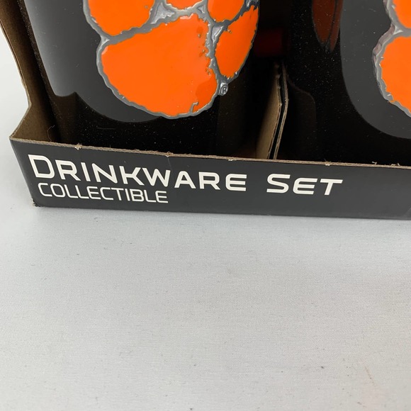 Clemson Tigers 15oz. Coffee Mug Coffee Cup Set Black Orange University College - Picture 4 of 8